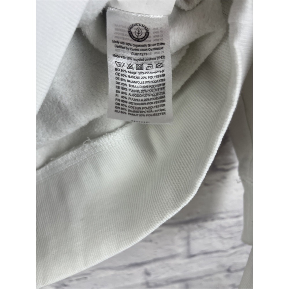 Yungblood Be Happy Face White Pullover  Cozy Hoodie Loungewear Punk  Size Large - Picture 7 of 10